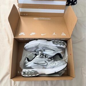 Nike Silver and Black Athletic Shoes